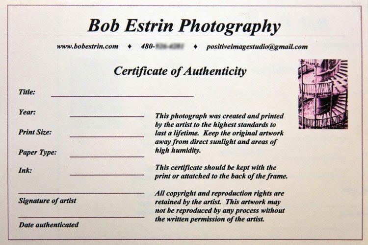 Certificate Of Authenticity Wording Best Of Certificate Authenticity Graphy – Planner Template