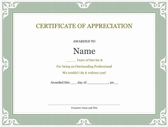 Certificate Of Service Example Unique Blank Years Of Service Certificate Example – Open Fice