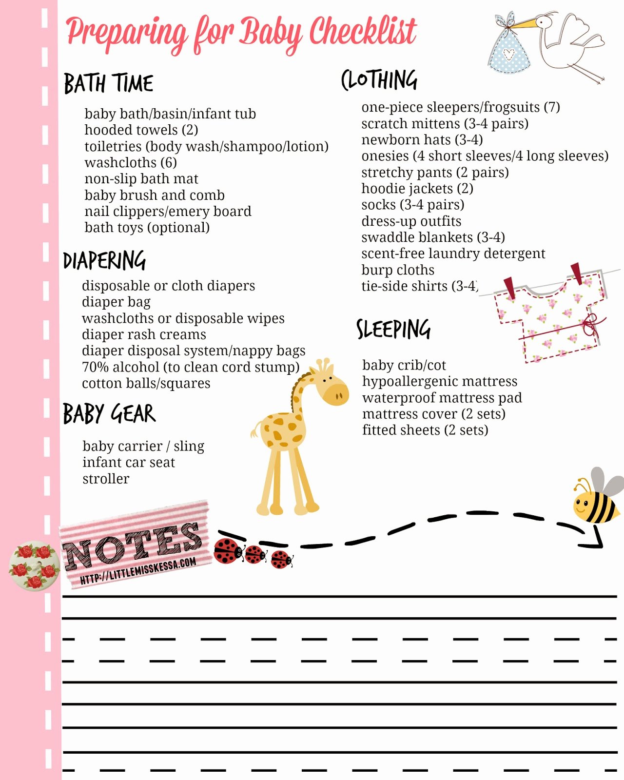 Checklist for New Baby Fresh Preparing for Baby Checklist A Day In the Life This Miss