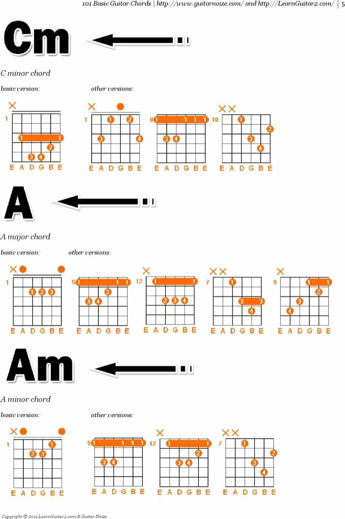 Chord Chart Guitar Complete Fresh Download Plete Bass Guitar Chord Chart for Free
