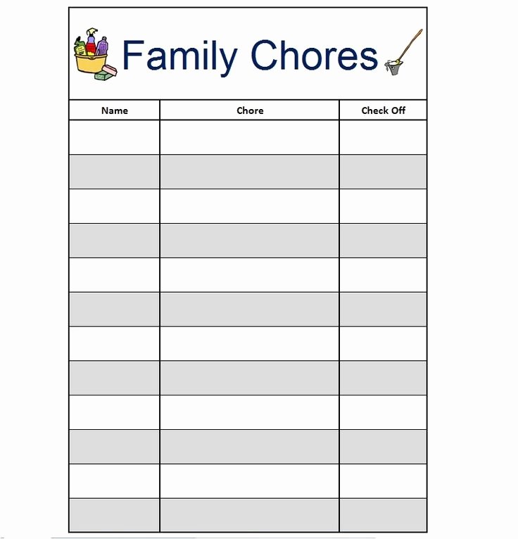 Chore Calendar for Family Lovely 17 Best Images About Chore Chart On Pinterest