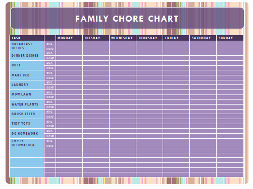 Chore Chart for Family Inspirational Rewards Idea and Chore Chart for Kids