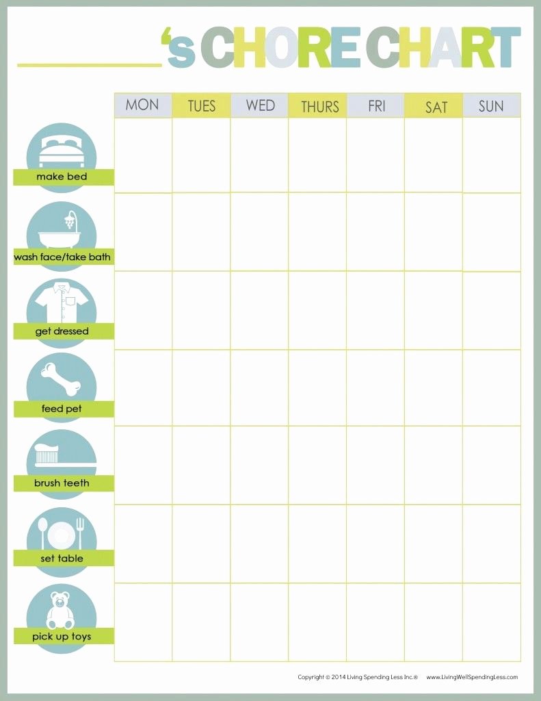 Chore Chart for Multiple Kids Beautiful 10 Cool Printable Chore Charts