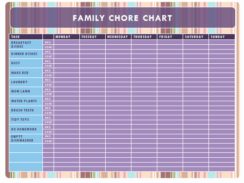 Chore Schedule for Family Elegant Rewards Idea and Chore Chart for Kids