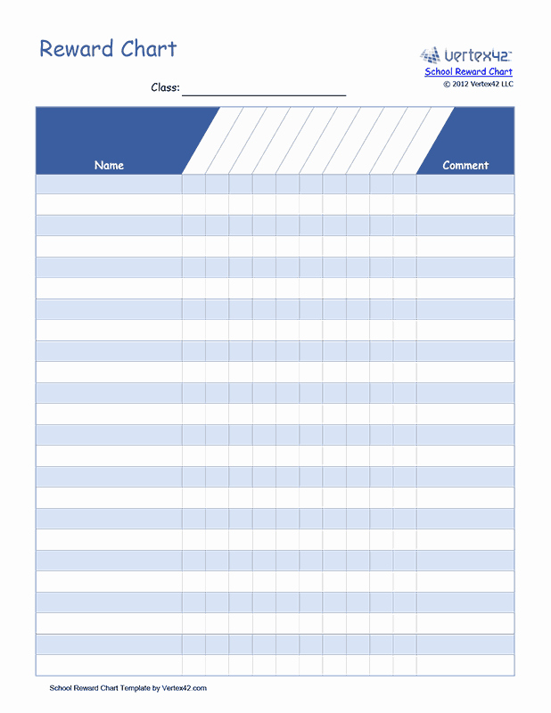 Classroom Behavior Chart Template Awesome Free Printable School Behavior Reward Chart Pdf From