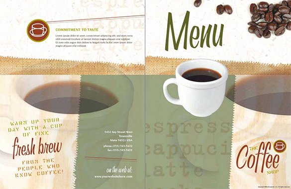 Coffee Shop Menu Template Fresh 51 Restaurant Menu Templates Design Psd Docs Pages