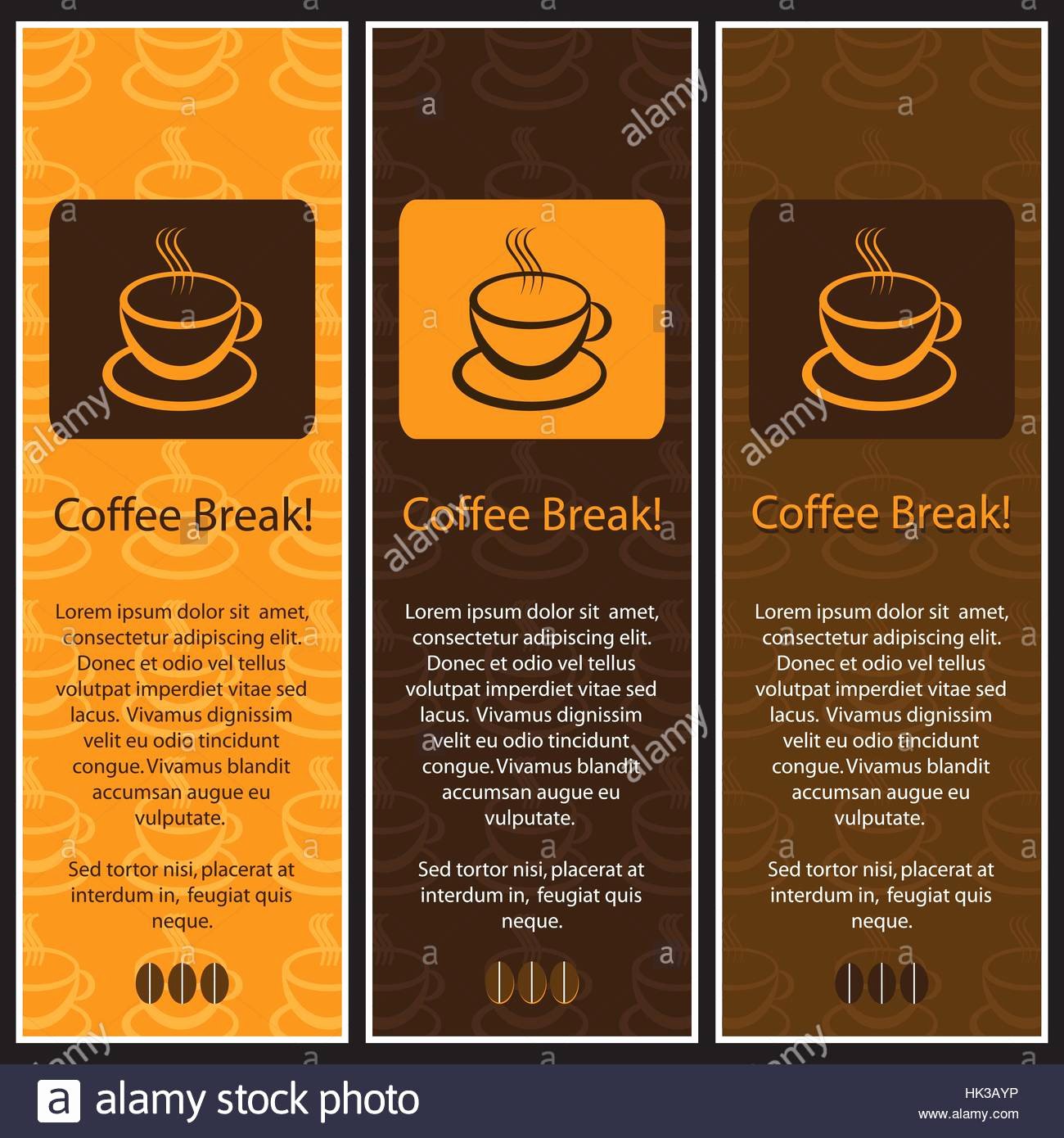 Coffee Shop Menu Template Lovely Set Of 3 Coffee Shop Banner or Menu Template Designs Stock