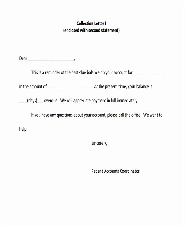 Collection Letter to Customer Inspirational 11 Collection Letter Templates Google Docs Ms Word
