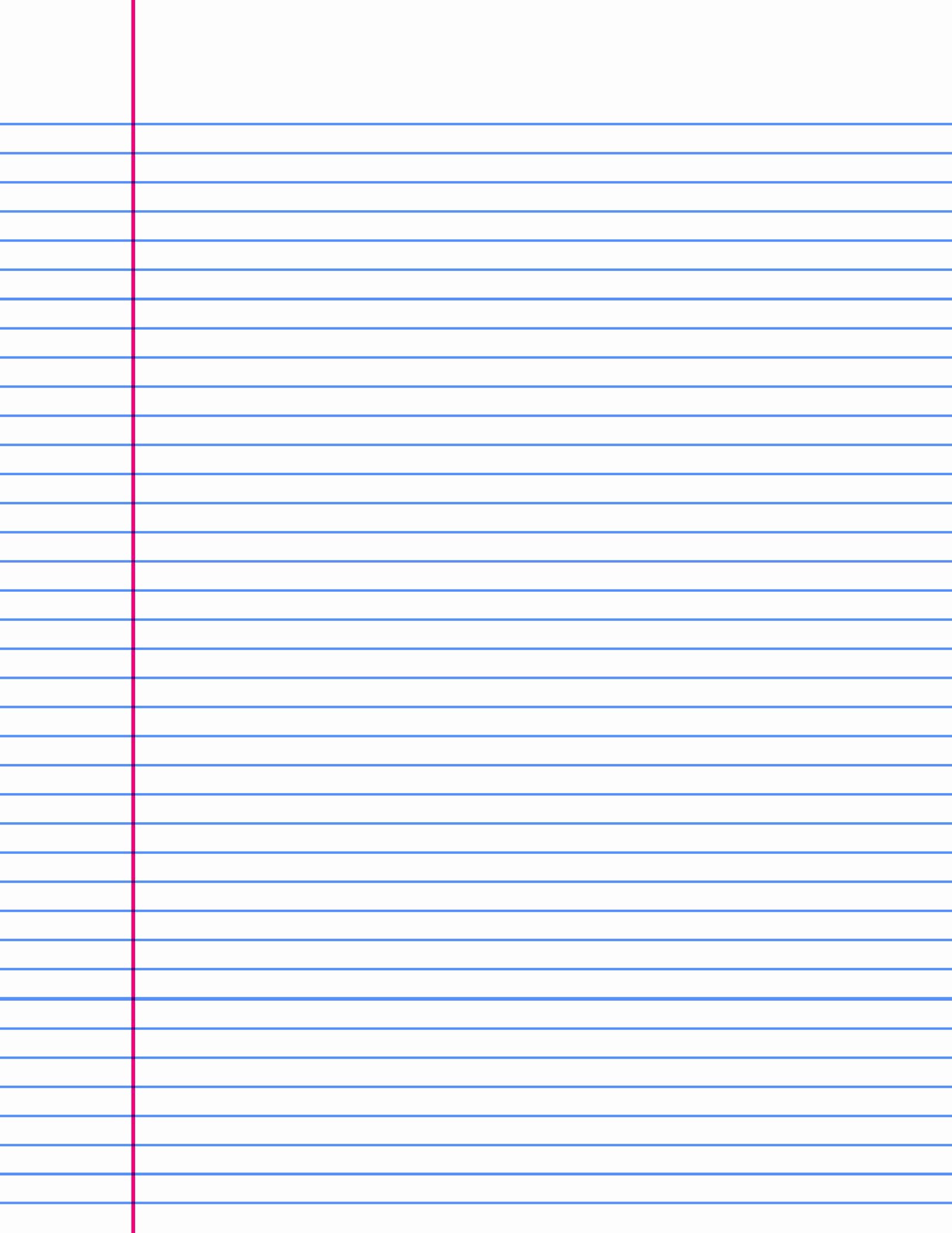 30 College Ruled Line Paper | Example Document Template