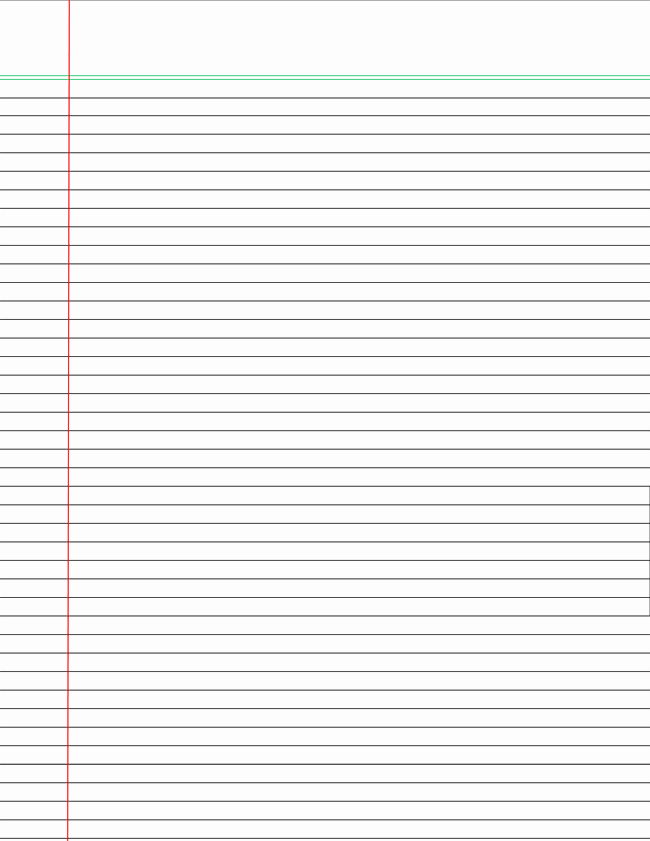 30 College Ruled Line Paper Example Document Template