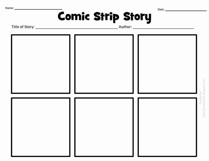 Comic Strip Template New Ic Strip Story Pdf Google Drive