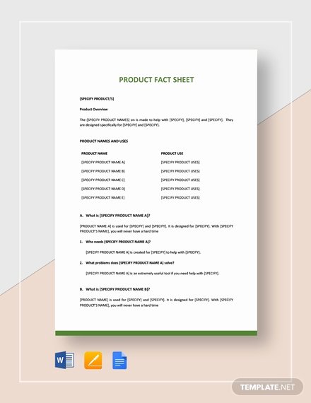 Company Fact Sheet Template Luxury Pany Fact Sheet Template Download 346 Sheets In