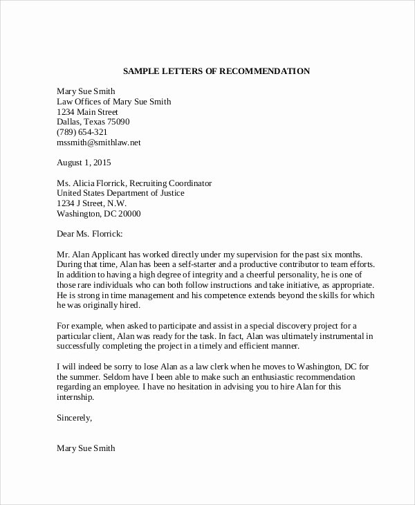 Copy Of Recommendation Letter New Job Letter Examples
