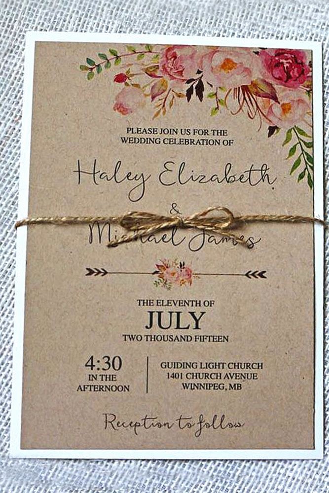 Country Wedding Invitation Ideas Awesome 24 Rustic Wedding Invitations to Impress Your Guests