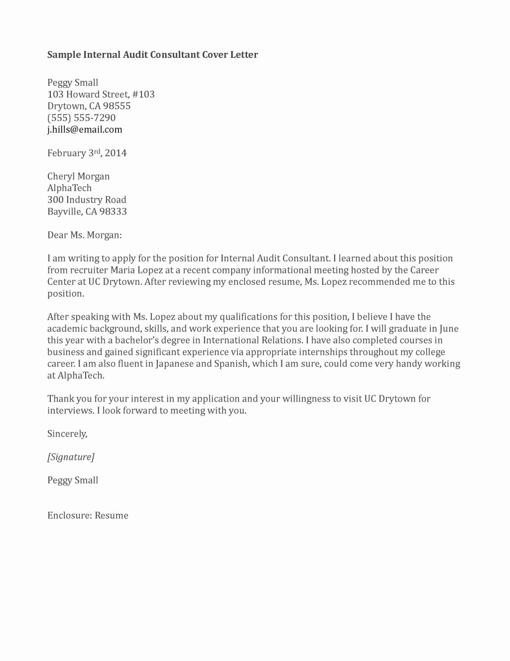 Cover Letter Examples for Promotion Awesome Application Letter for Internal Job