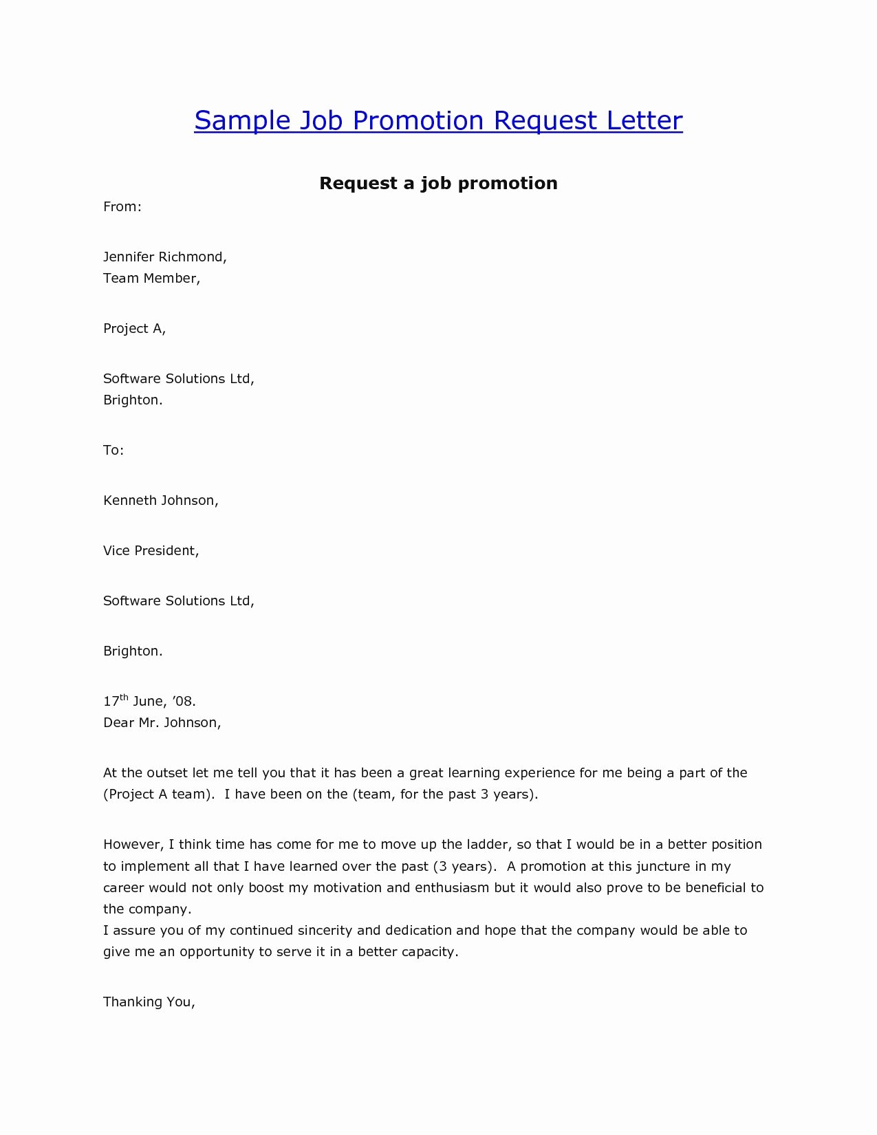 Cover Letter Examples for Promotion Beautiful 12 Promotion Re Mendation Letter Examples Pdf