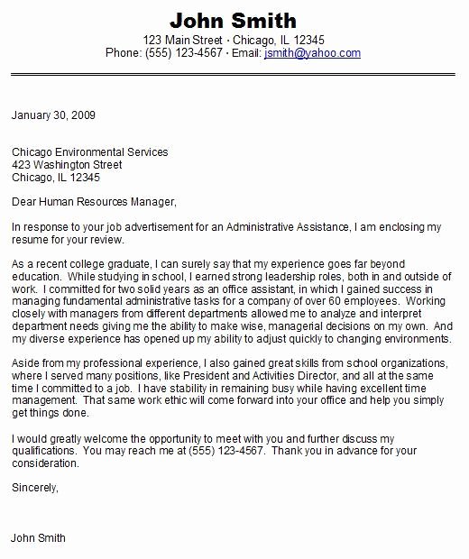 Cover Letter Examples for Students Best Of Cover Letter Sample for Entry Level Student Job Candidates