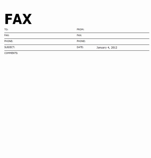 Cover Letter for A Fax Beautiful Fax Cover Letter Template