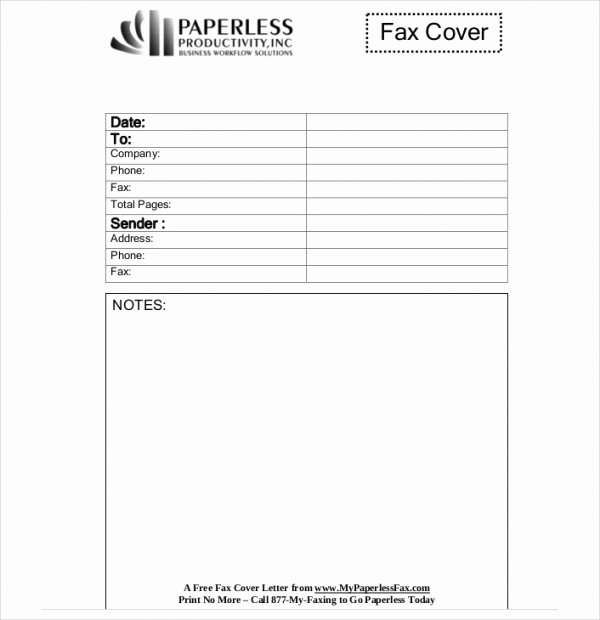 Cover Letter for A Fax Inspirational Sample Fax Cover Letter In Pdf 8 Examples In Pdf