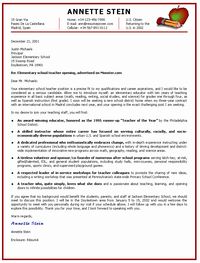 Cover Letter for A Teacher Inspirational Cover Letter Esl Teaching Position Examples Of Cover