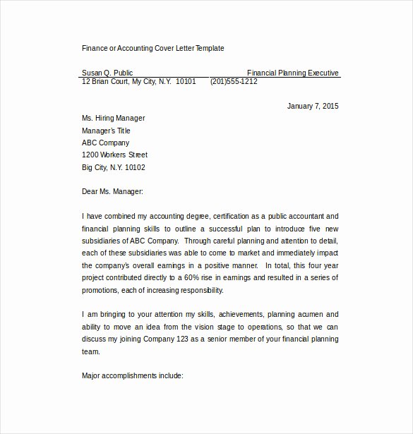 Cover Letter for Accounting Position Fresh Short Cover Letter Sample why Keeping Yours Brief is the Best