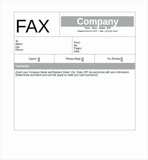 Cover Letter In Word New Fax Cover Sheet Template Word – Fax Cover Sheet