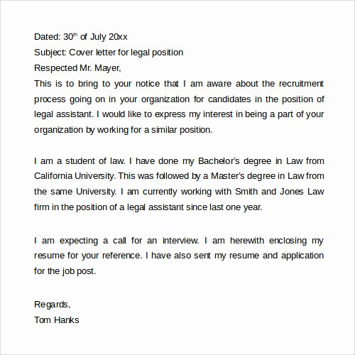 Cover Letter In Word Unique Sample Cover Letter Template 19 Download Free Documents