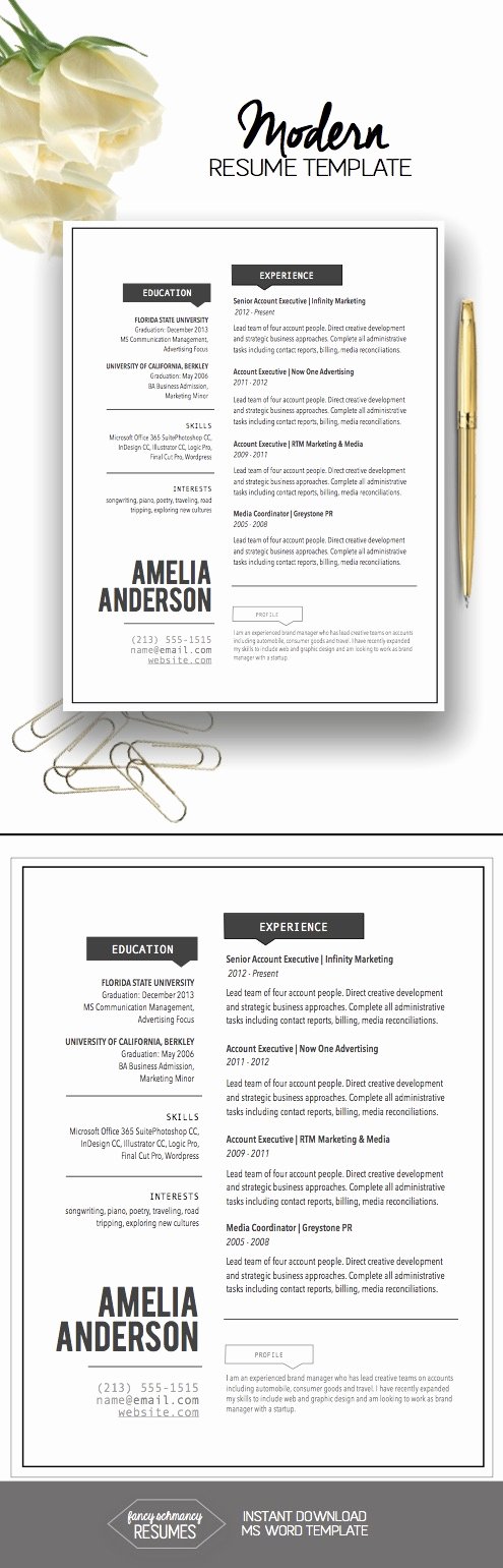 Cover Letter Template Word 2010 Fresh Resume Template the &quot;jada&quot;