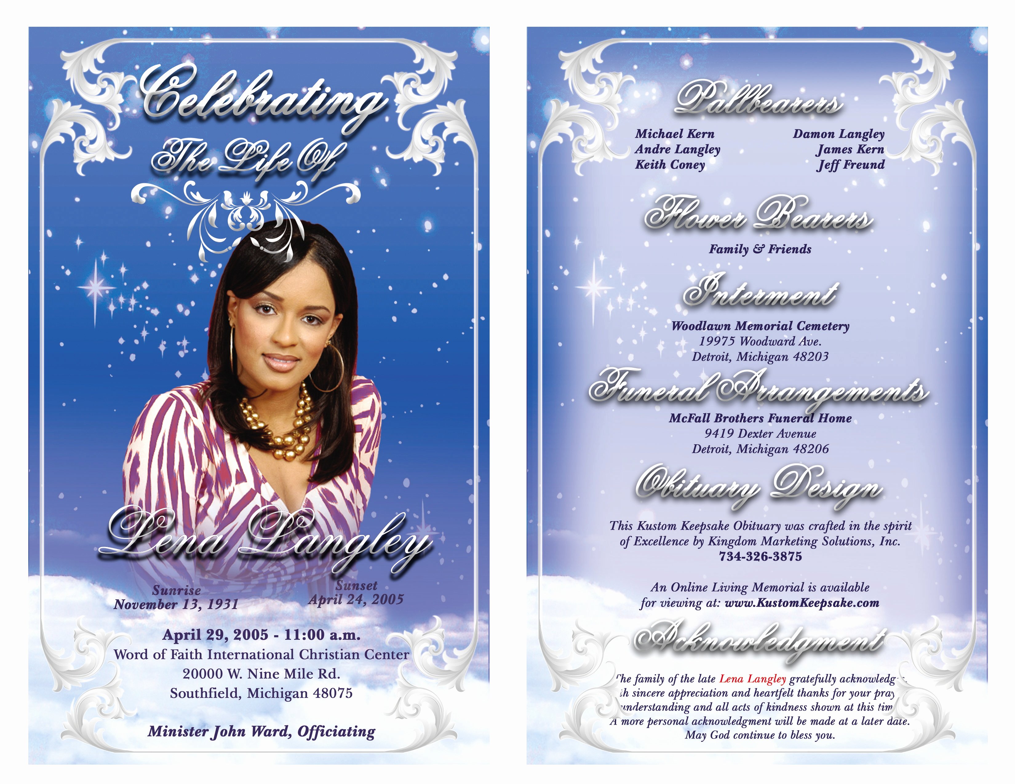 Create Obituary Online Free Lovely Free Obituary Template