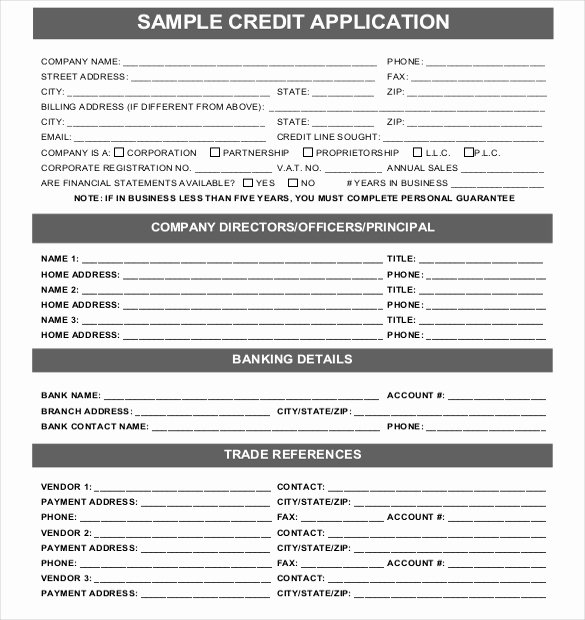 Credit Application Template Awesome the Credit Application why You Need A Good E