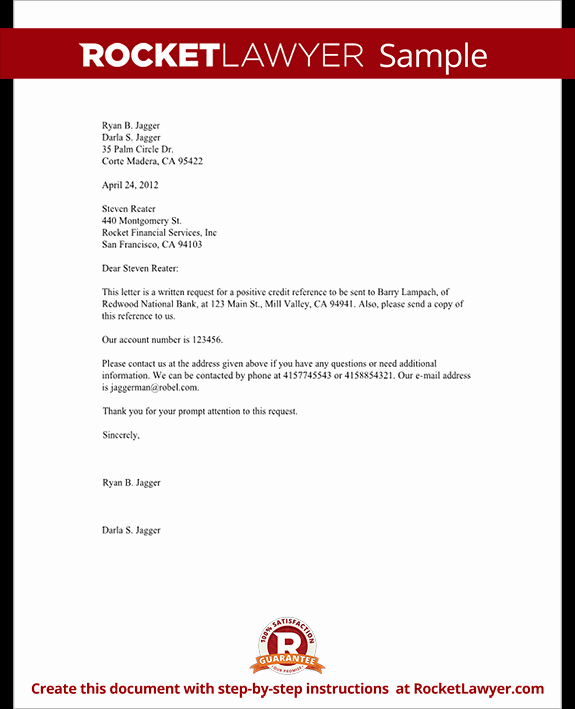 Credit Reference Sheet Template Unique Letter to Request A Credit Reference Template with Sample