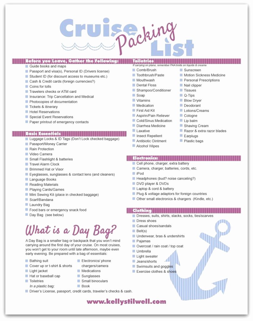 Cruise Packing List Printable Luxury Tips for Vacation Packing &amp; Free Printable Vacation