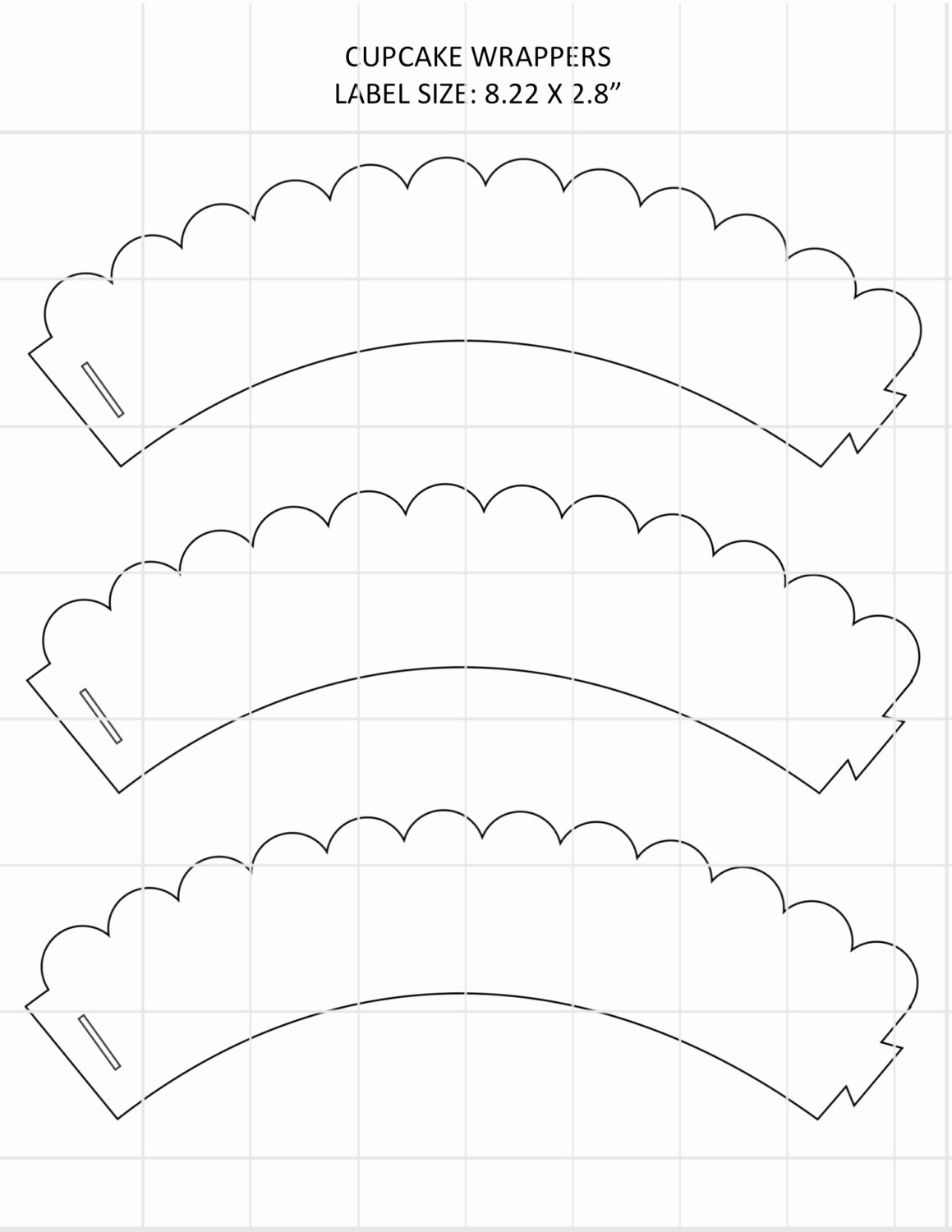 Cupcake Wrapper Template Awesome Waves Cupcake Wrapper Template