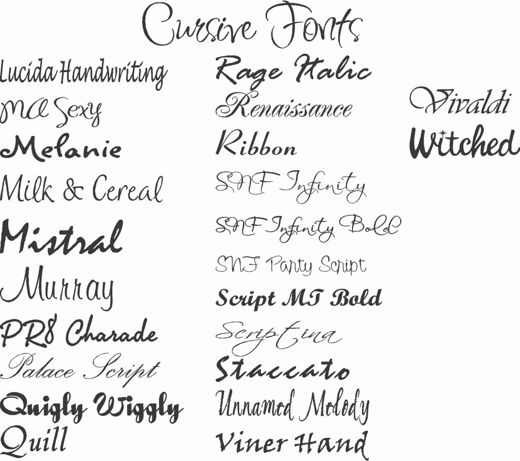 Cursive Handwriting Fonts Free Awesome Latest Tattoo Fonts and New Tattoo Fonts Design