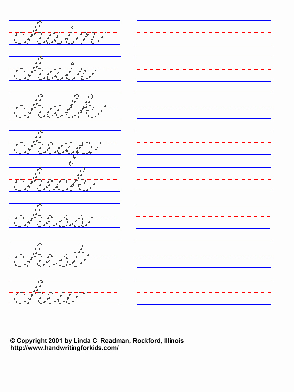 Cursive Handwriting Practice New Handwriting Practice Papers