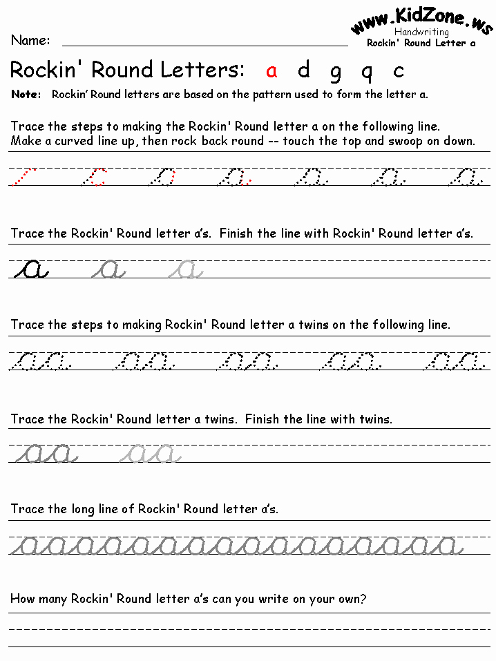 Cursive Handwriting Worksheets Awesome Cursive Writing Worksheets