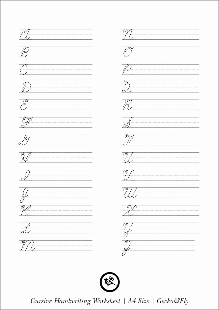 Cursive Writing Worksheet Beautiful 5 Printable Cursive Handwriting Worksheets for Beautiful