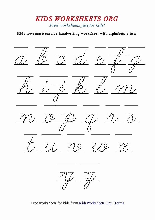 Cursive Writing Worksheet New Pin On Handwriting