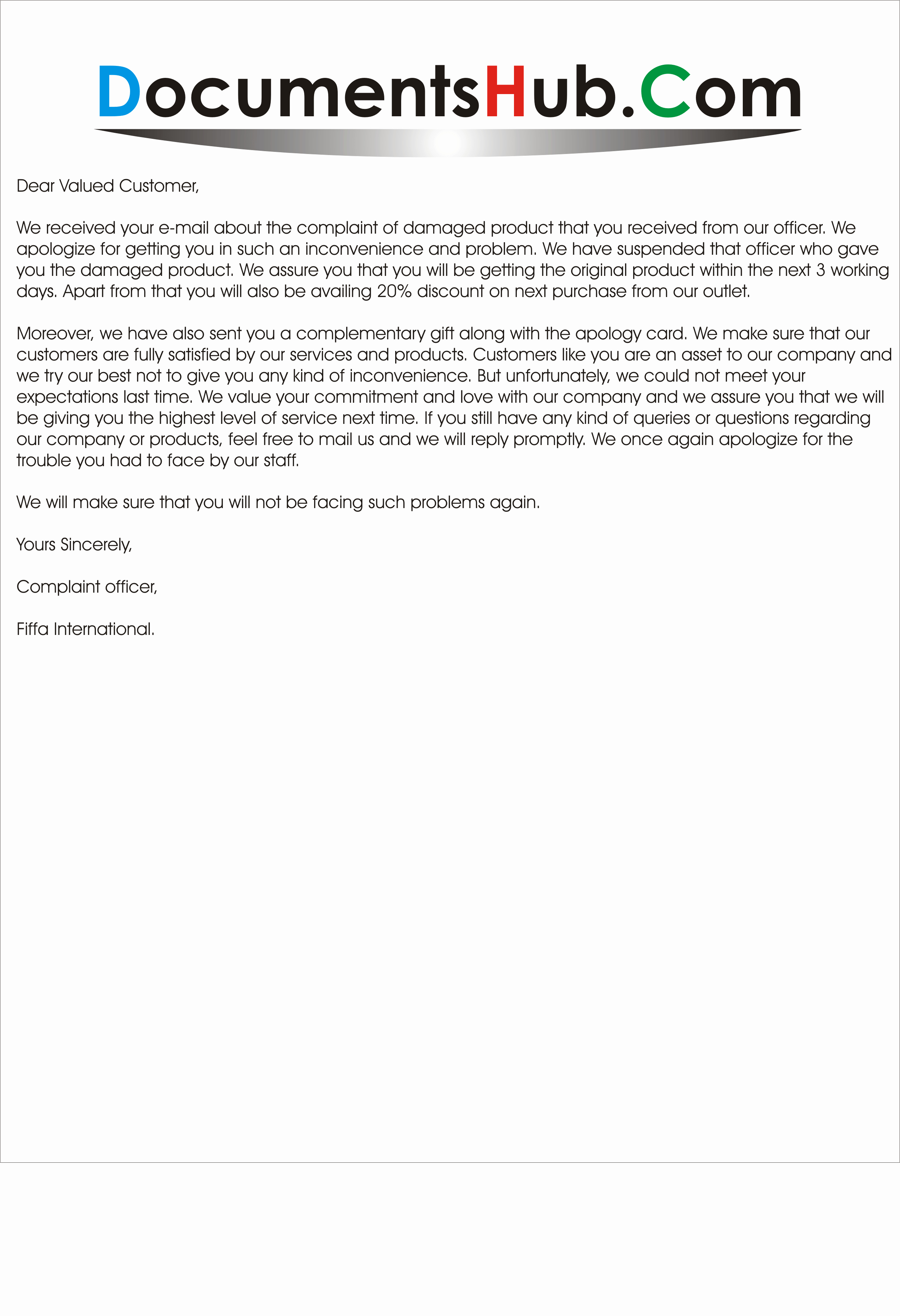 Customer Service Complaints Examples Elegant Apology Letter In Response to Customer Plaint