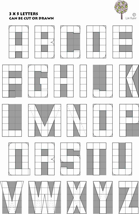 Cut Out Alphabet Letters Luxury Limetrees Studio 3x5 Cut Letters