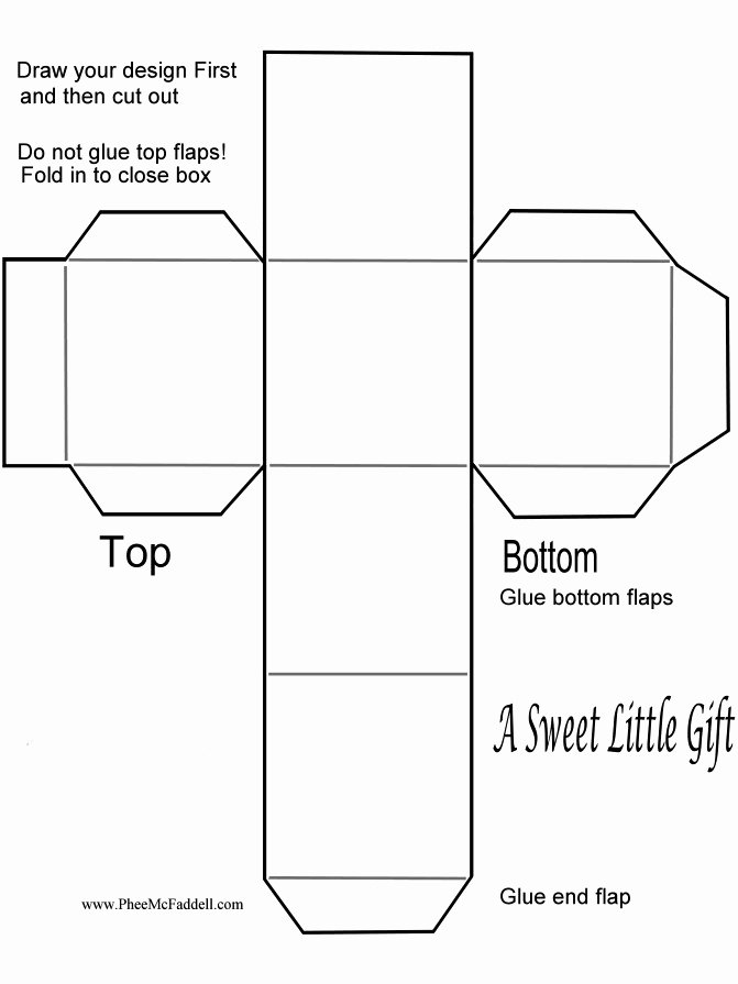 Cut Out Box Template Best Of butterfly Gift Box