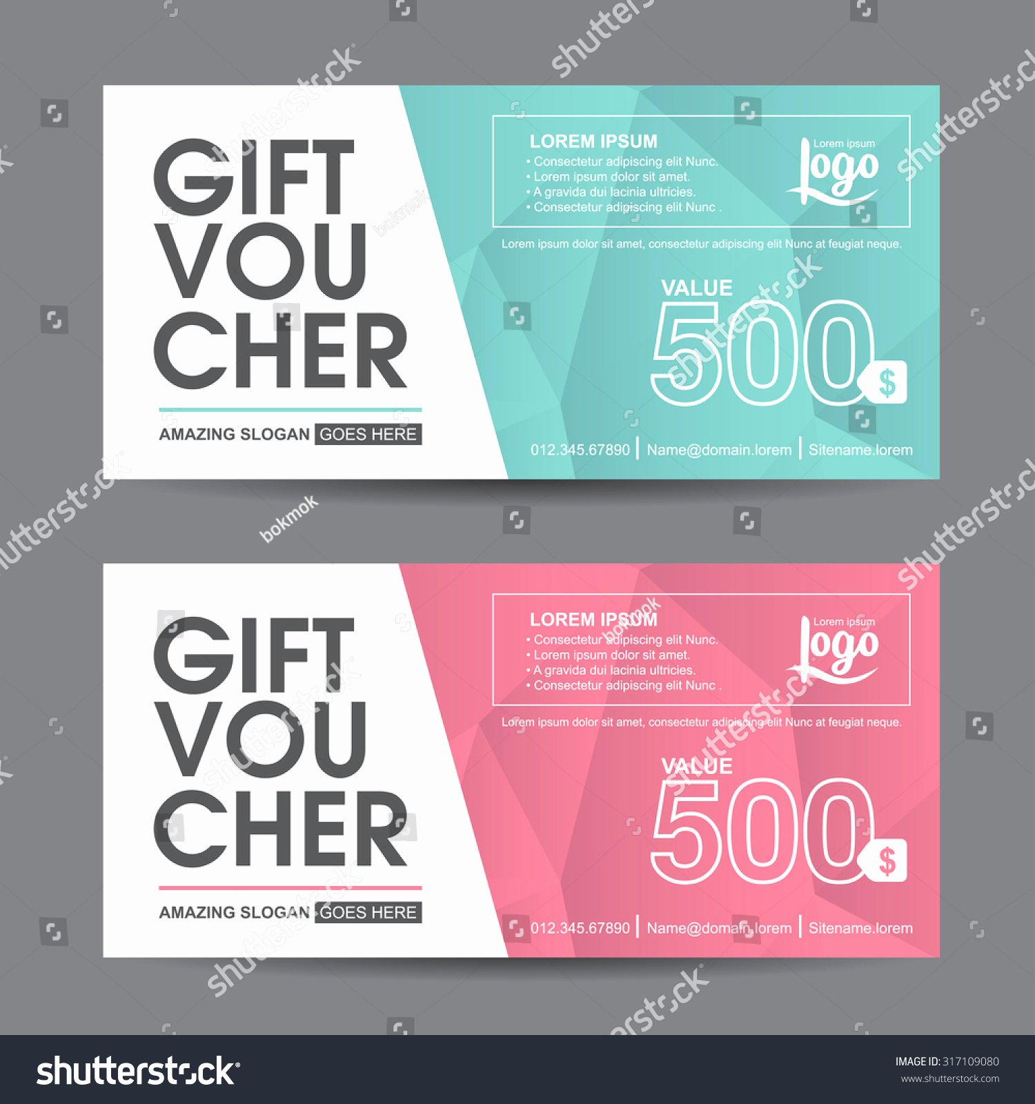 Cute Gift Certificate Template Elegant Gift Voucher Template Colorful Patterncute Gift Stock