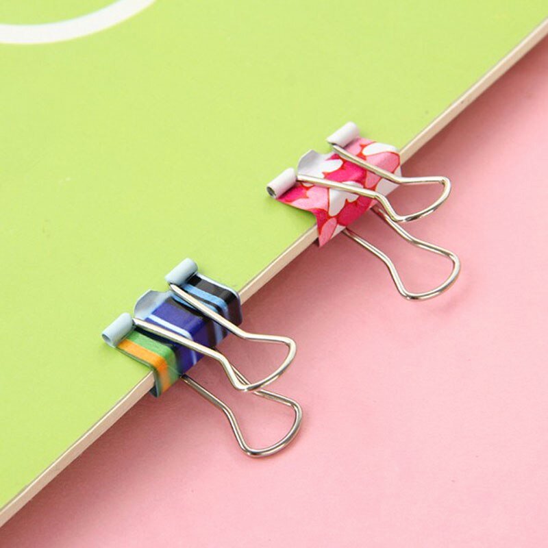 Cute Paper Clip Holder Best Of 24pcs Set Cute Little Fresh Printing Paper Binder Clips