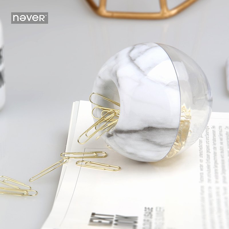 Cute Paper Clip Holder Elegant Never Marble Design Paper Clips Apple Shaped Clip