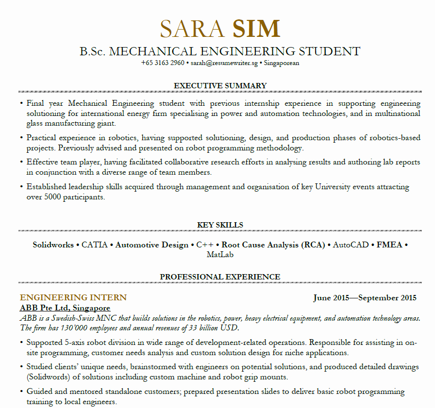 Cv Samples for Students Unique College Student Resume Sample