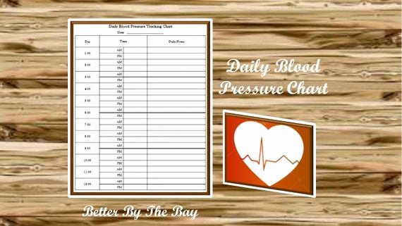 Daily Blood Pressure Log Beautiful Daily Blood Pressure Tracking Chart Printable