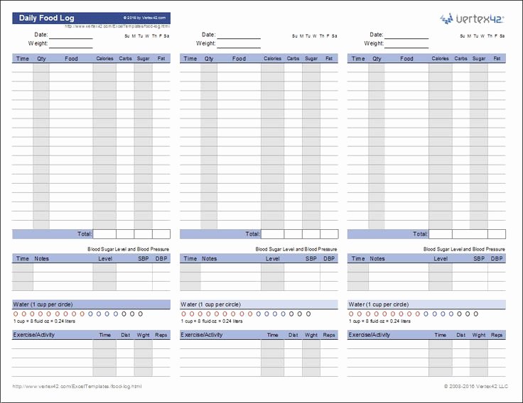 Daily Food Log New Download A Free Printable Daily Food Log to Track Your