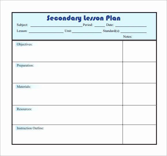 Daily Lesson Plan Template Doc Luxury 10 Sample Lesson Plans