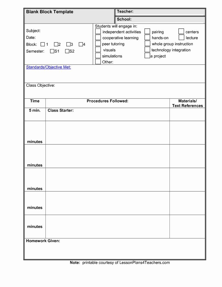 Daily Lesson Plan Template Doc New Lesson Plan Template Teacher by Bmt Mud9nsnq