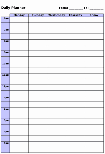 Daily Planner Excel Template Beautiful 10 Daily Planner Templates Word Excel Pdf formats